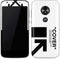 Black and White Arrows Moto E5 Play Skin